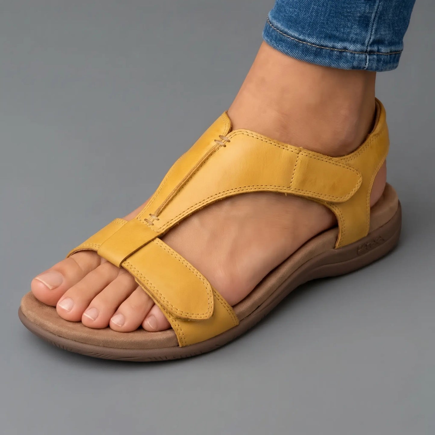 Lara Sandalias Ortopédicas Ergonómicas - Amarillo