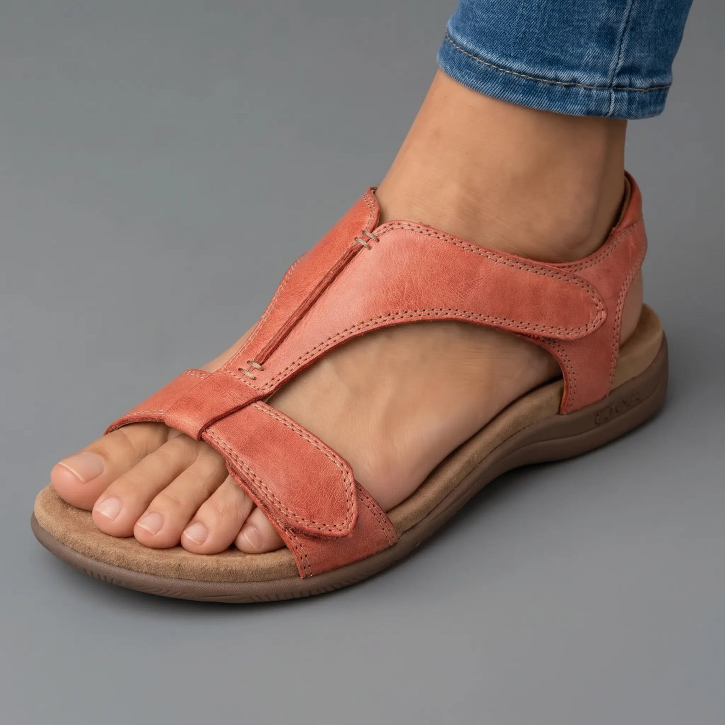 Lara Sandalias Ortopédicas Ergonómicas - Naranja