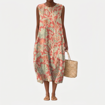 Adriana | Vestido midi fluido