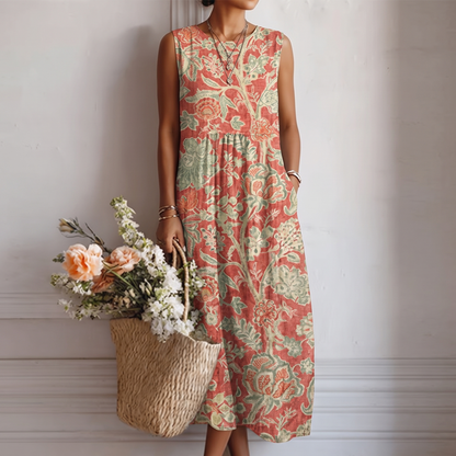 Adriana | Vestido midi fluido