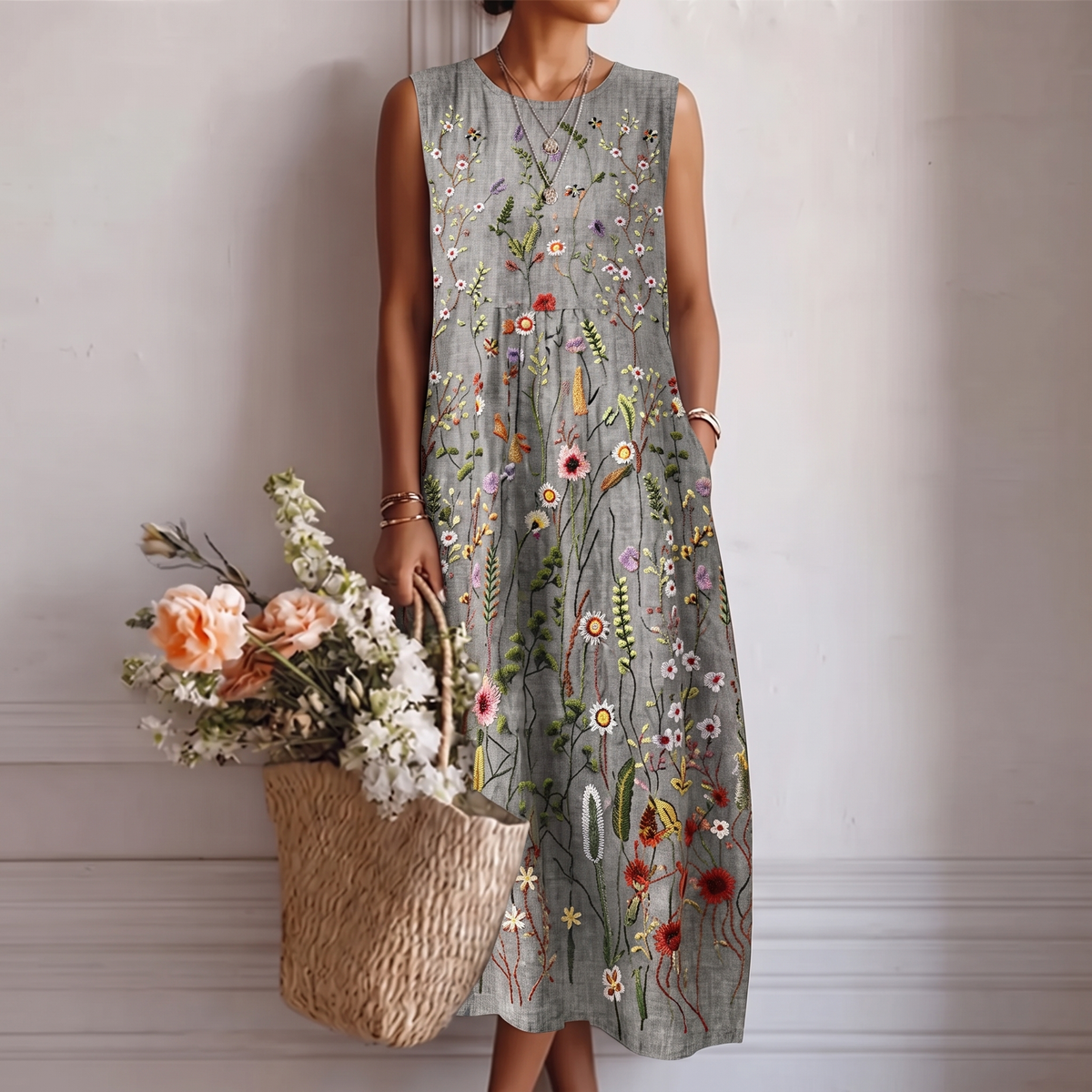 Celeste | Vestido midi casual elegante