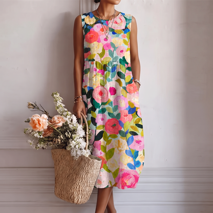 Daniela | Vestido midi fluido
