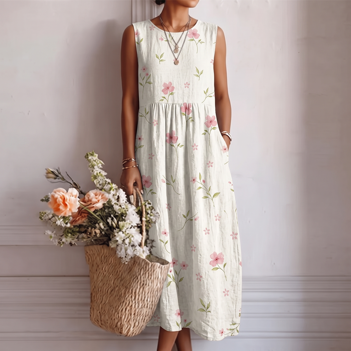 Emilia | Vestido midi fluido