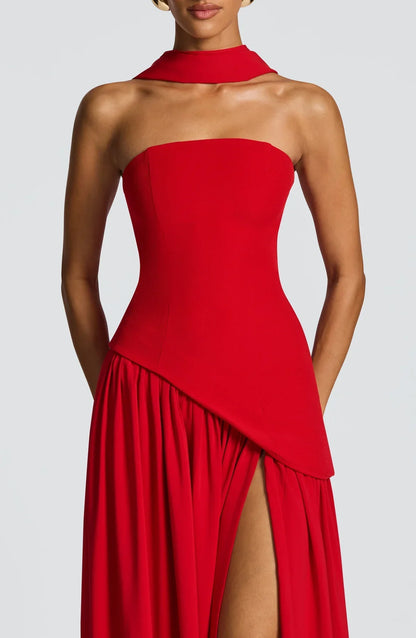 Vestido Maxi Aura - Rojo