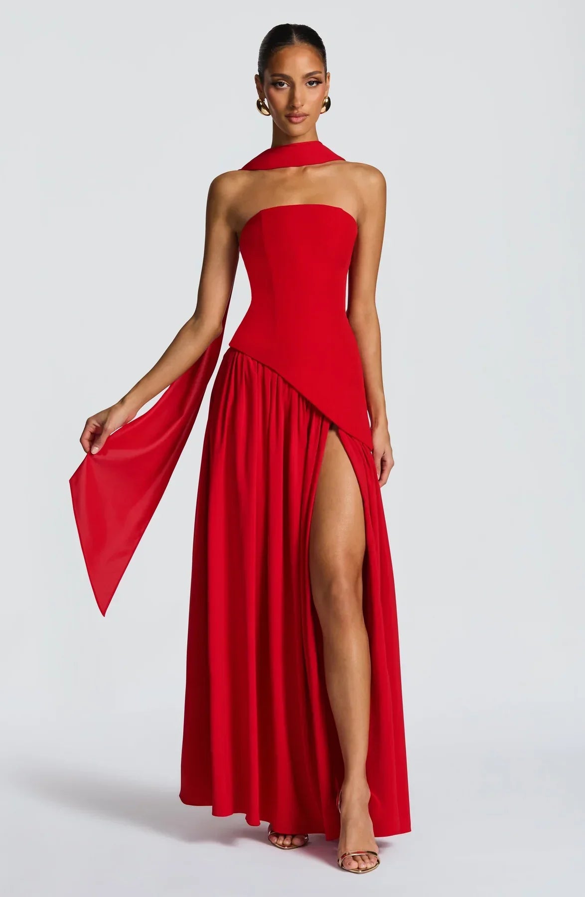 Vestido Maxi Aura - Rojo