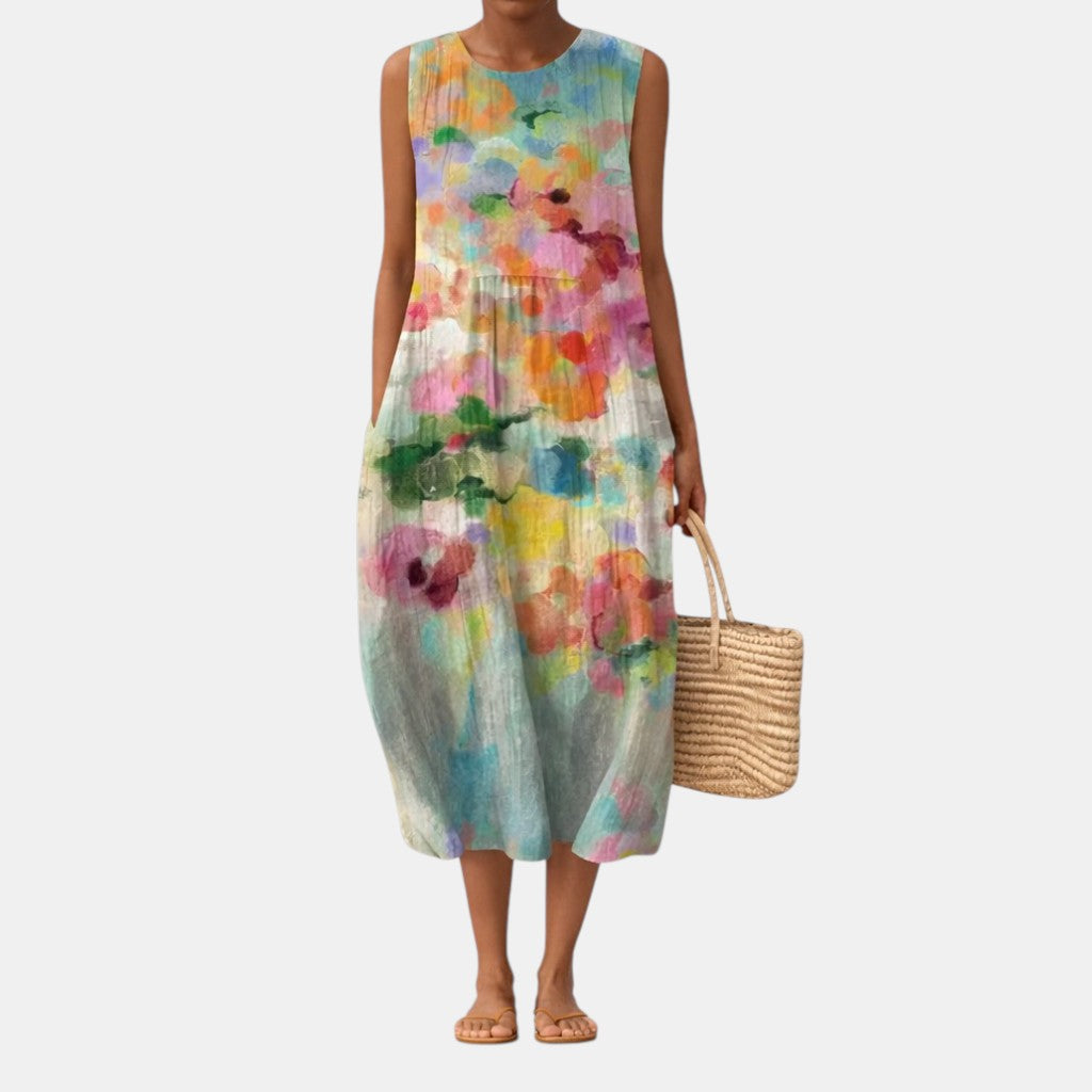 Alessia | Vestido midi estampado