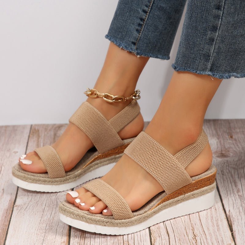 Virela | Sandalias de plataforma para mujer con tiras anchas acolchadas | Confort