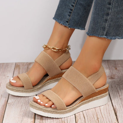 Virela | Sandalias de plataforma para mujer con tiras anchas acolchadas | Confort