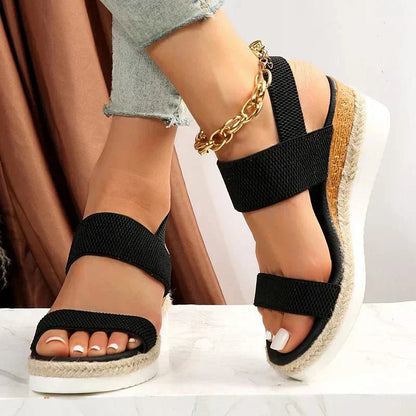 Virela | Sandalias de plataforma para mujer con tiras anchas acolchadas | Confort