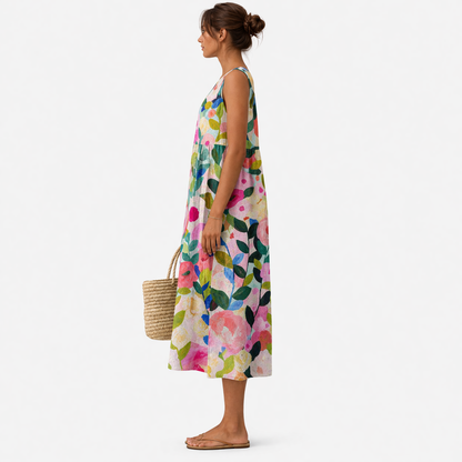 Daniela | Vestido midi fluido